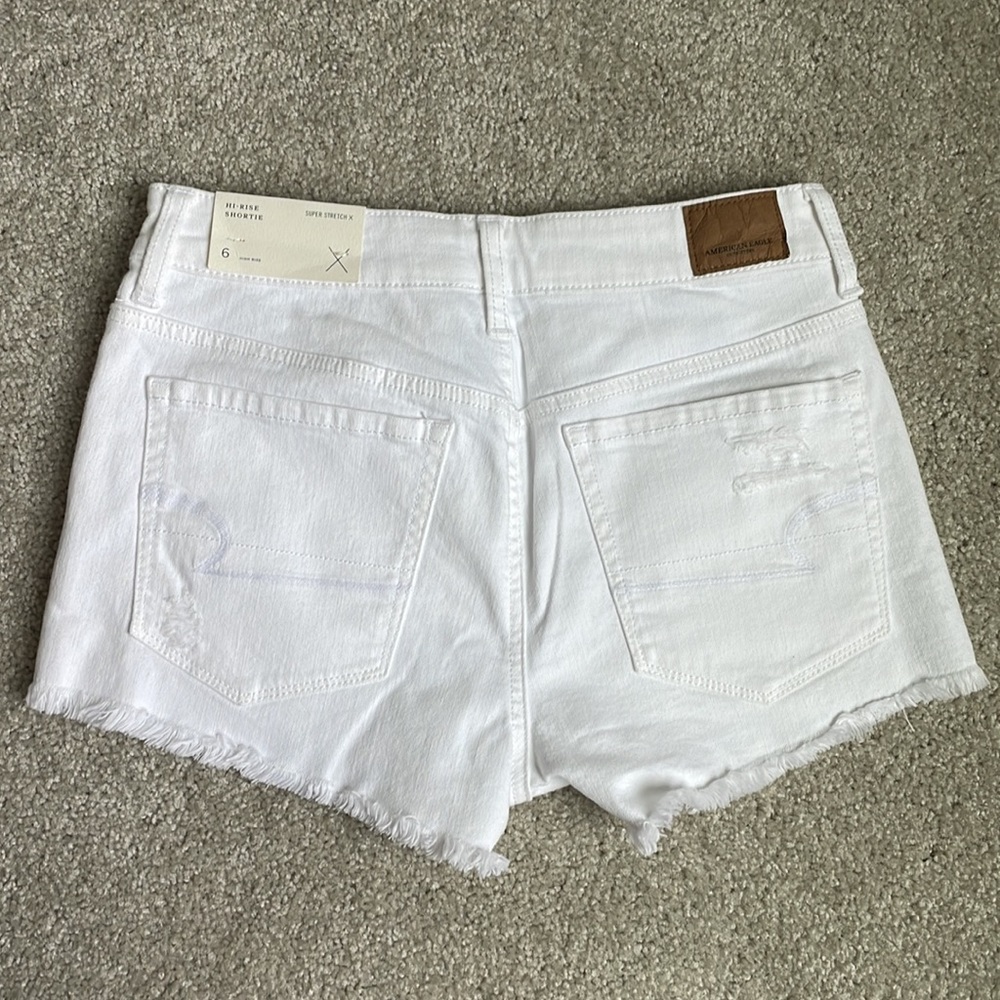 American Eagle Hi-Rise Shortie Jean Shorts - Picture 3 of 4